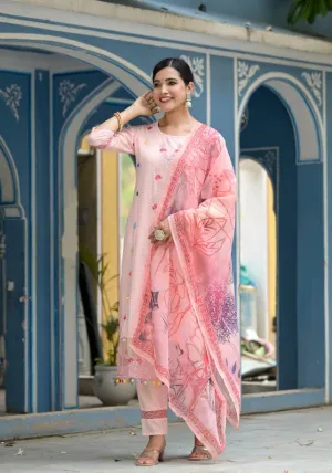 Cotton Dobby Kurta Pant Set
