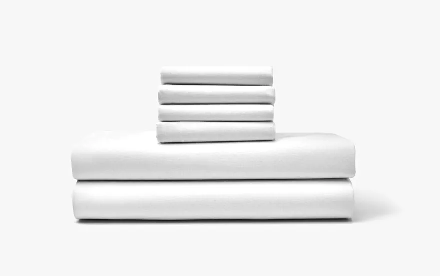 Cotton Percale Bed Sheet Set