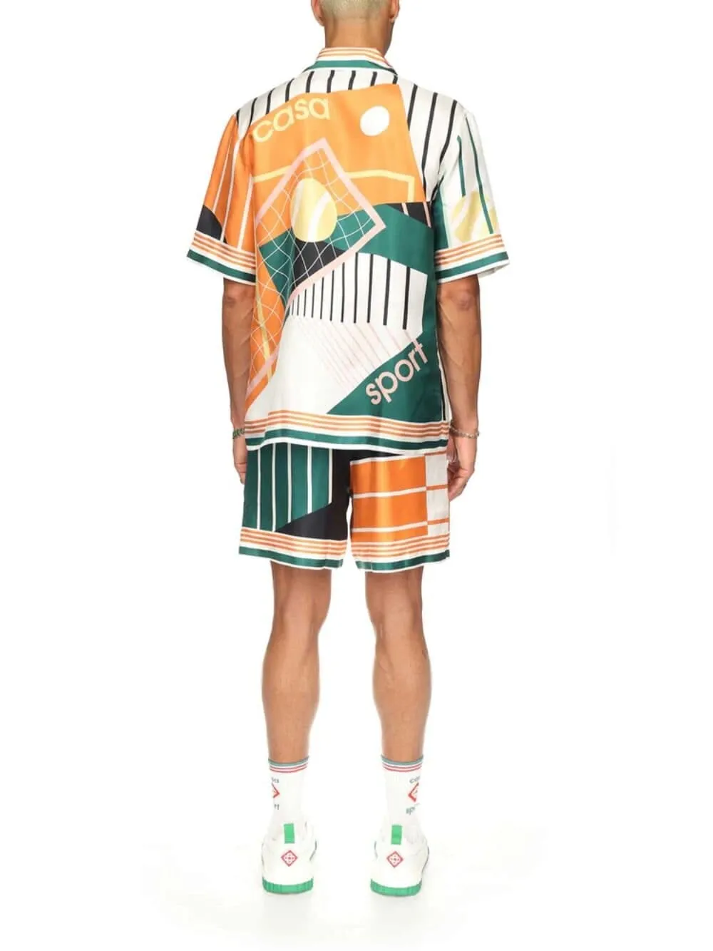 Court Abstrait Silk Shirt