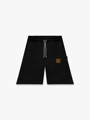 CREATIVE DEPT LOGO MESH SHORTS - BLACK