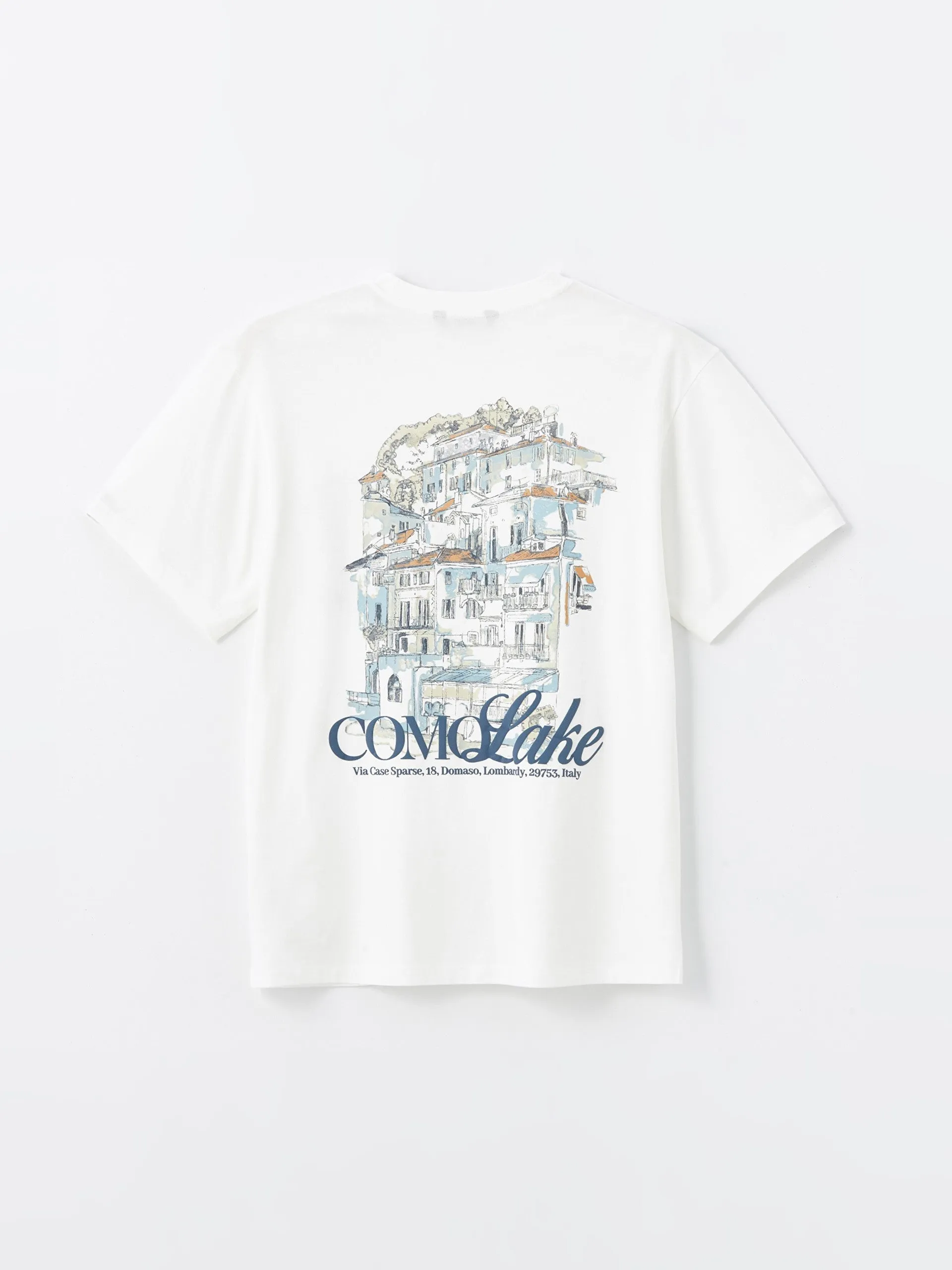 Crew Neck Short Sleeve Printed Combed Cotton Men T-Shirt