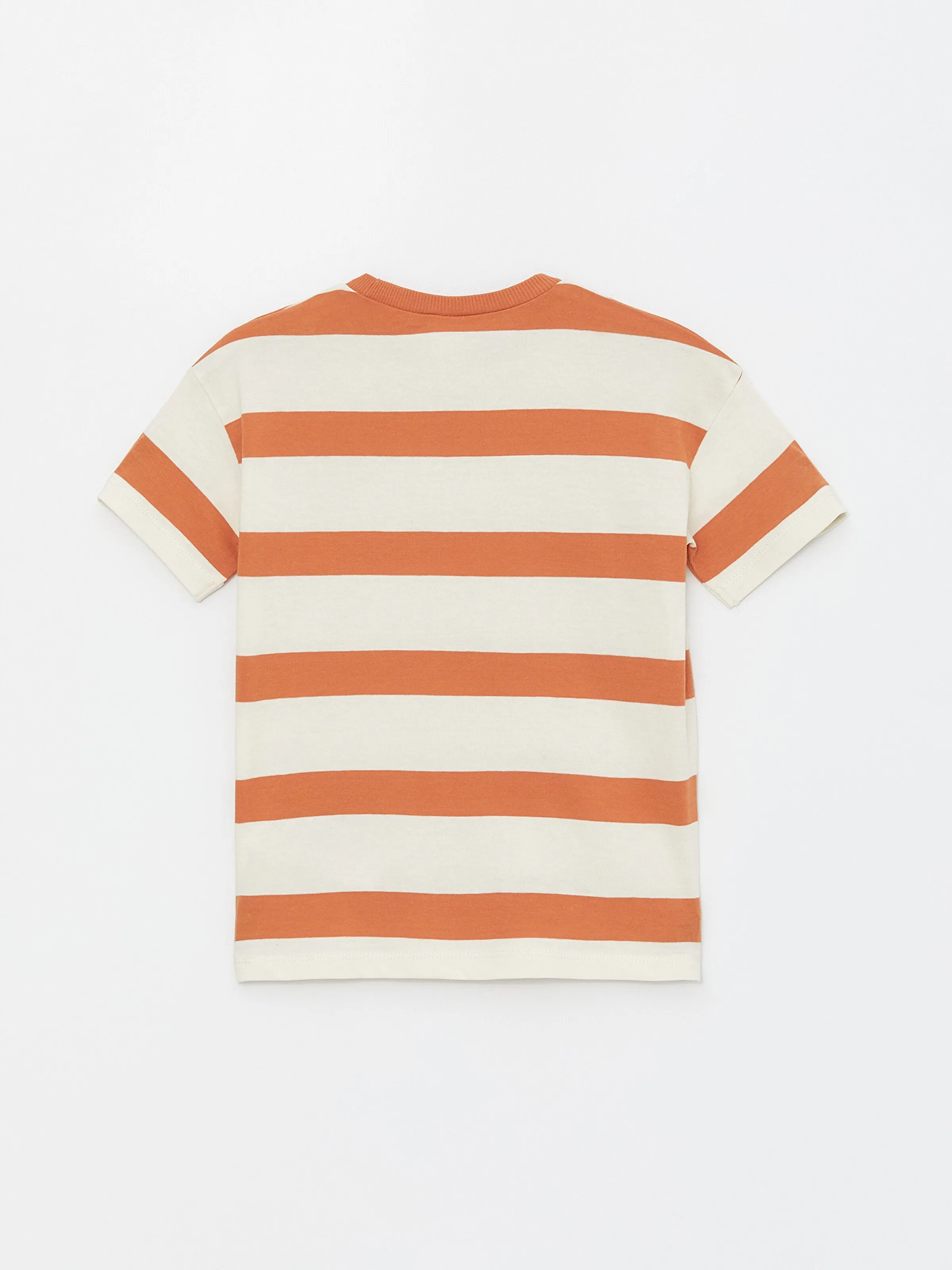 Crew Neck Short Sleeve Striped Baby Boy T-Shirt