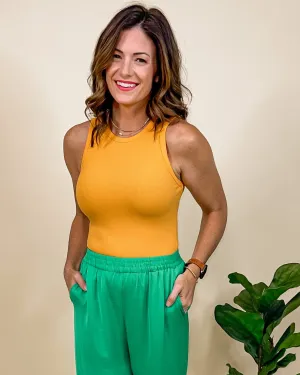 Crew Neck [Tangerine] Bodysuit