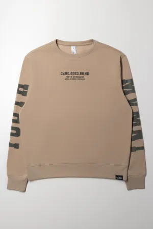 Crew Neck Tracktop Natural