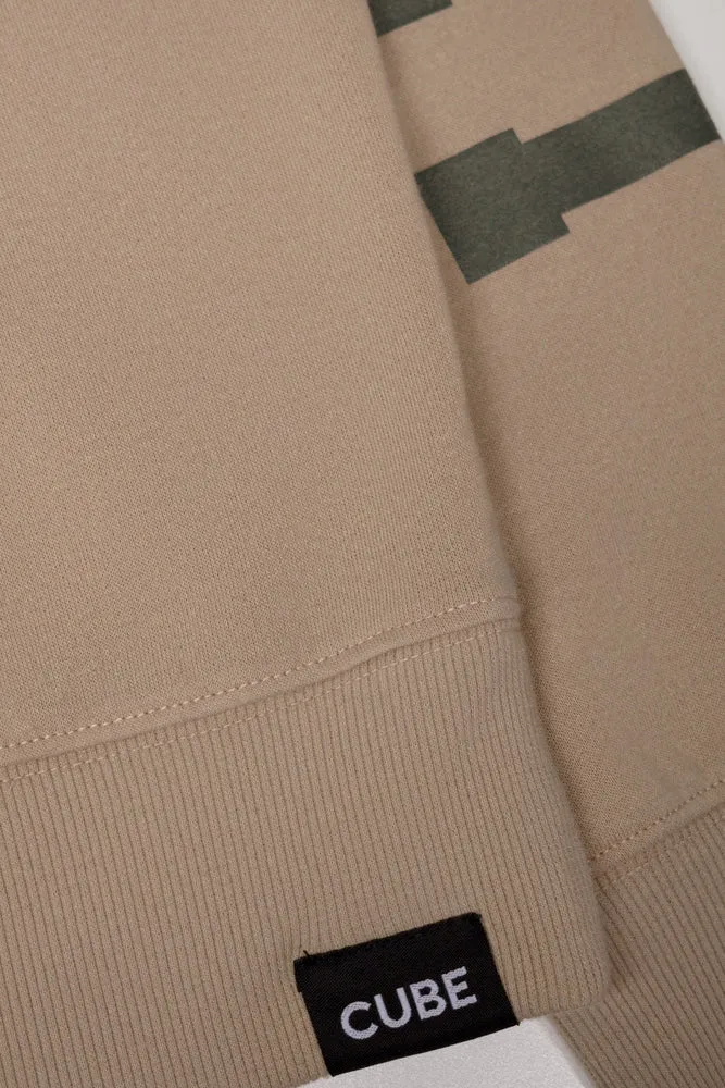 Crew Neck Tracktop Natural