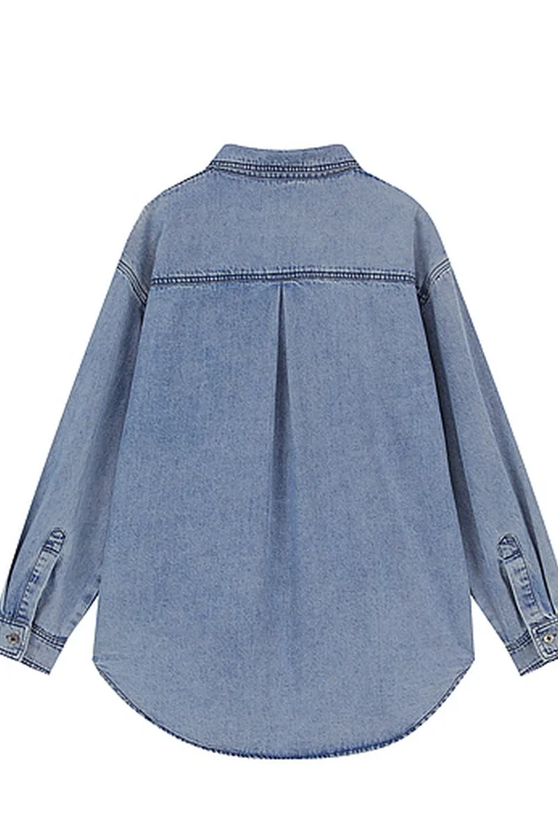 Crochet Craft Casual Denim Jacket