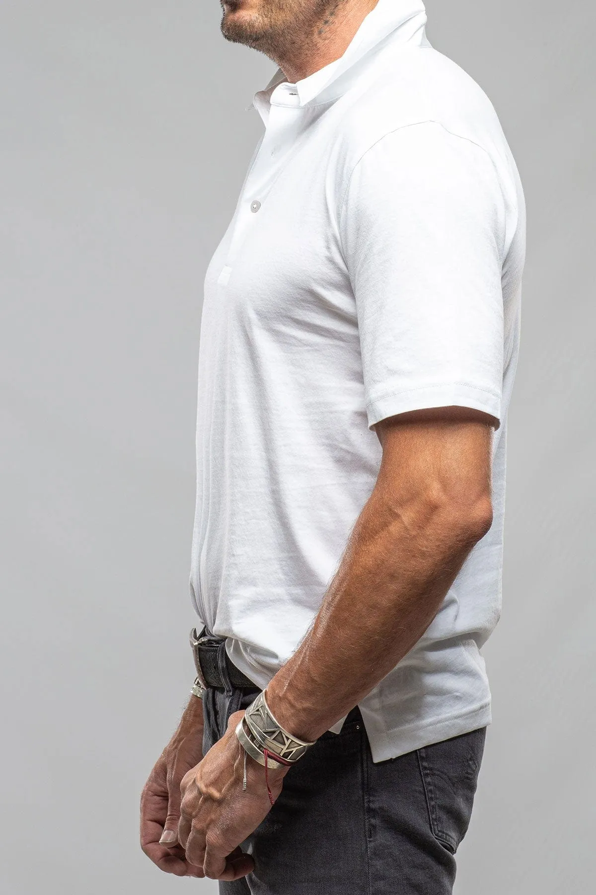 Cruz Cotton Polo In White