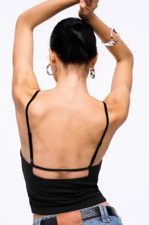 Cutout Slim Stretch Tank Top
