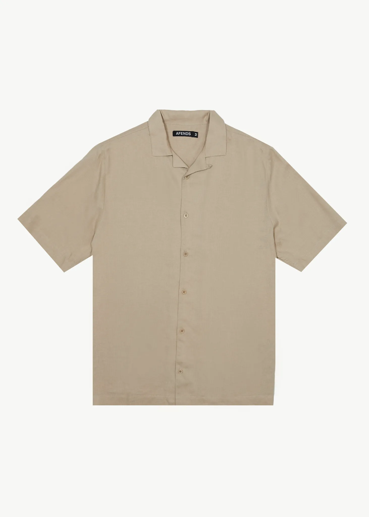 DAILY - HEMP CUBAN SHORT SLEEVE SHIRT - TAUPE
