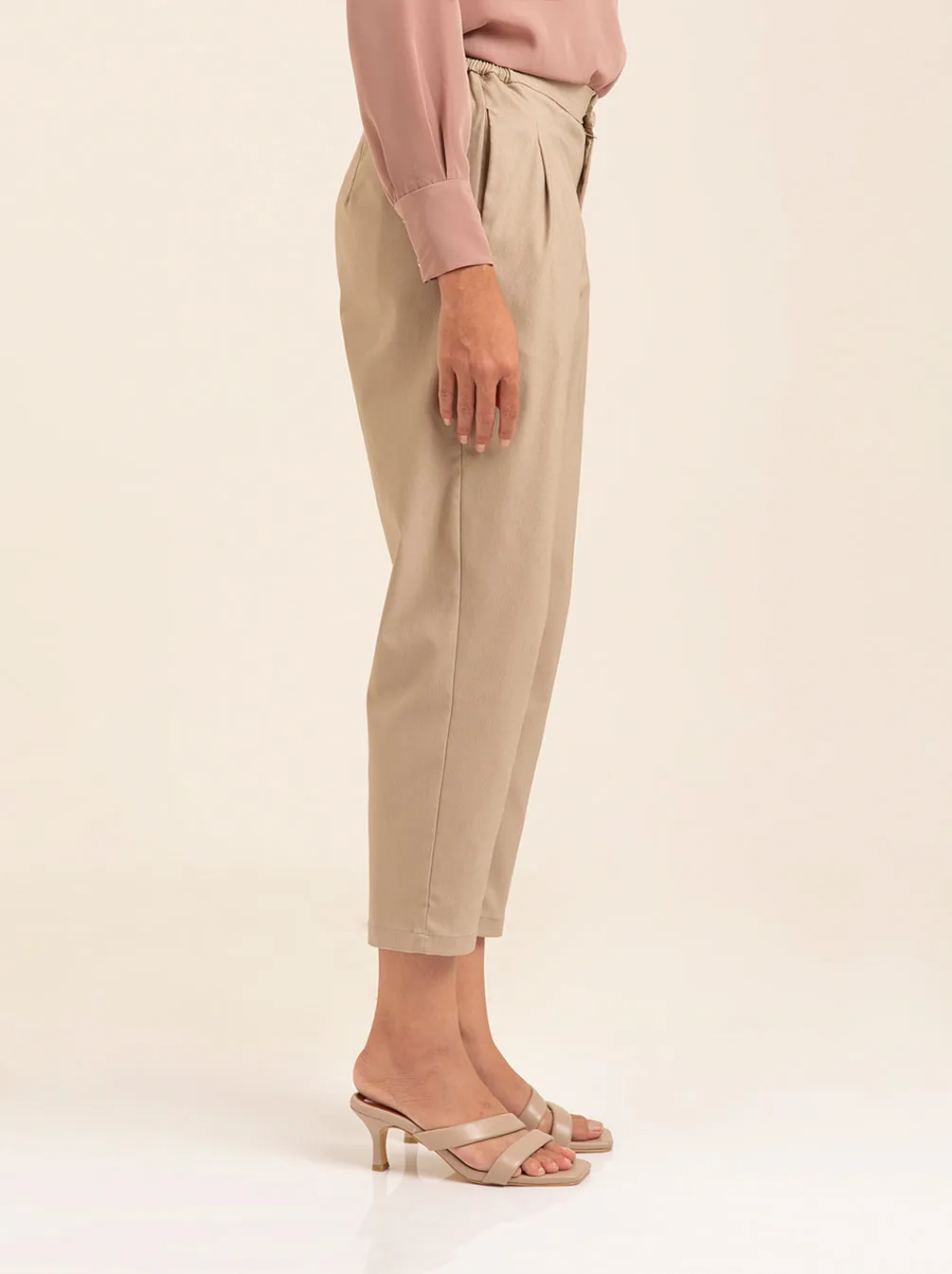 DANYA PANTS PLAIN BEIGE