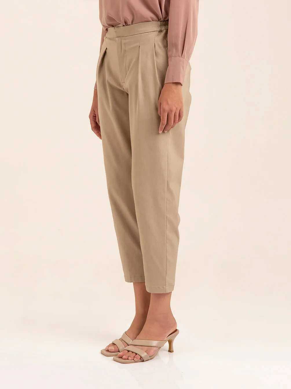 DANYA PANTS PLAIN BEIGE