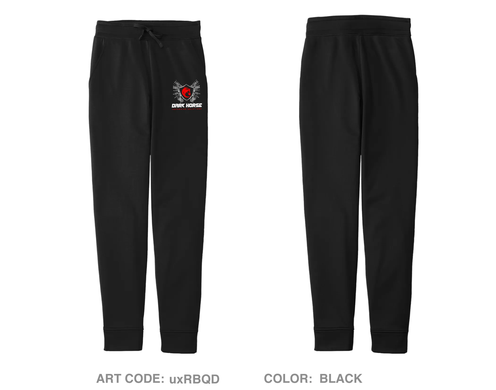 Dark Horse Defensive Solutions Hi-Tech Performance Unisex Joggers - uxRBQD