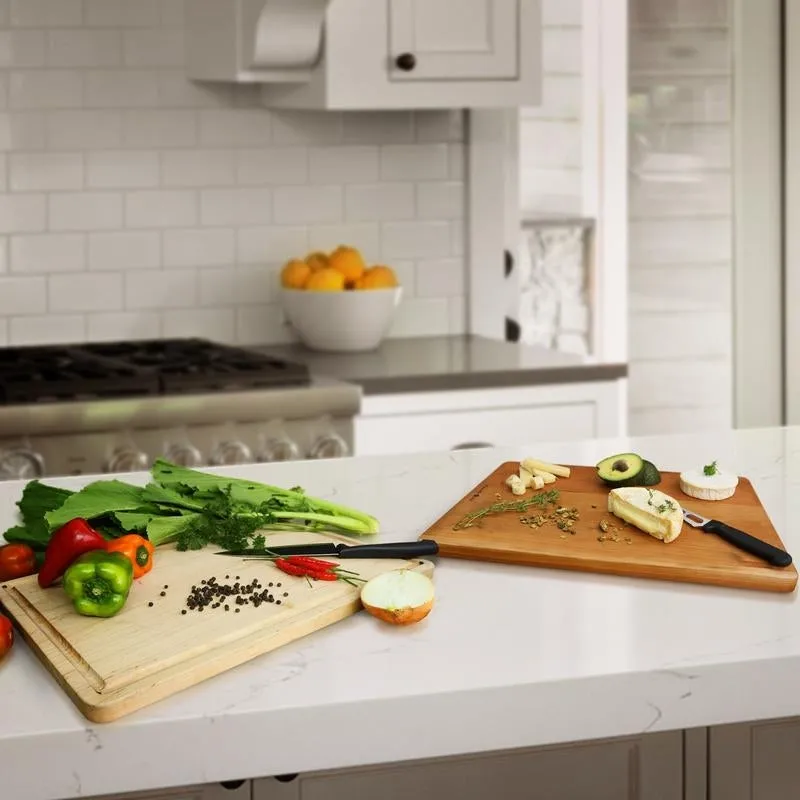 Delice Rectangle Cutting Board with Juice Drip Groove