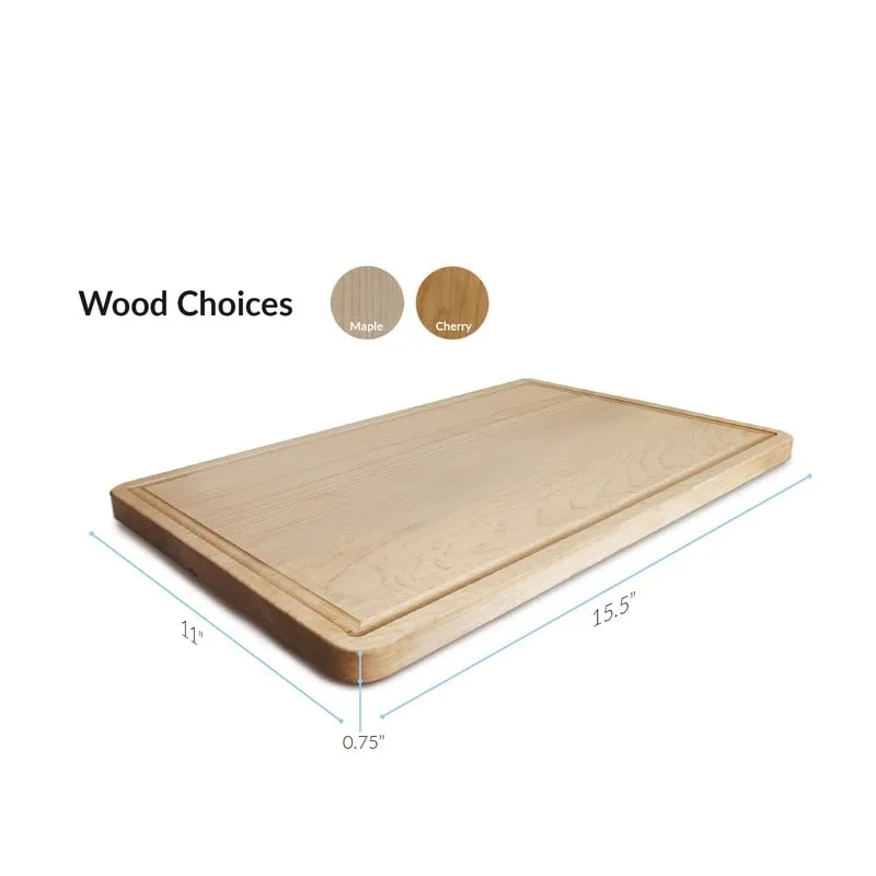 Delice Rectangle Cutting Board with Juice Drip Groove