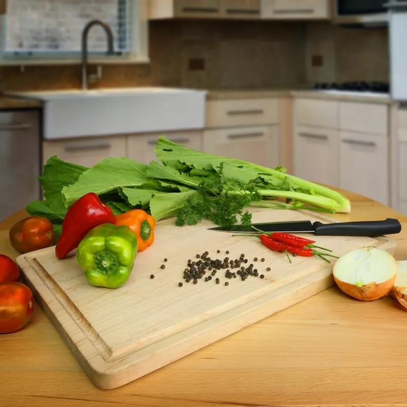 Delice Rectangle Cutting Board with Juice Drip Groove