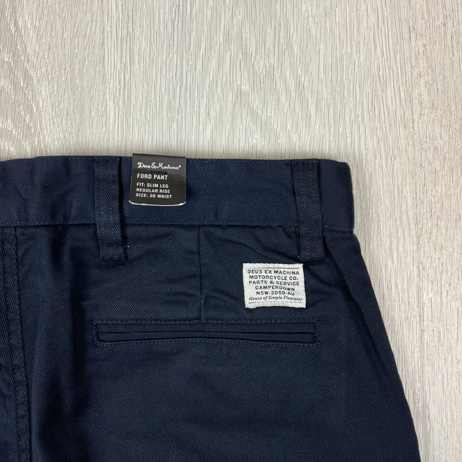 Deus Ex Machina Mens Slim Regular Chino Pants Size 30 (New)