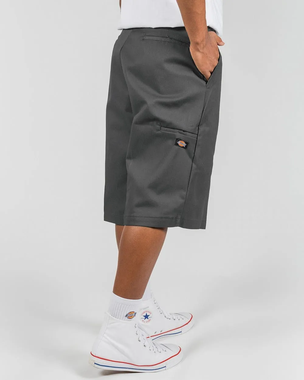 DICKIES - 42283 13 INCH LOOSE FIT MULTI POCKET WORK SHORT - CHARCOAL