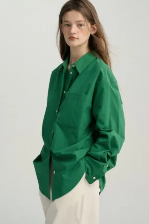 Double Placket Bright Color Shirt