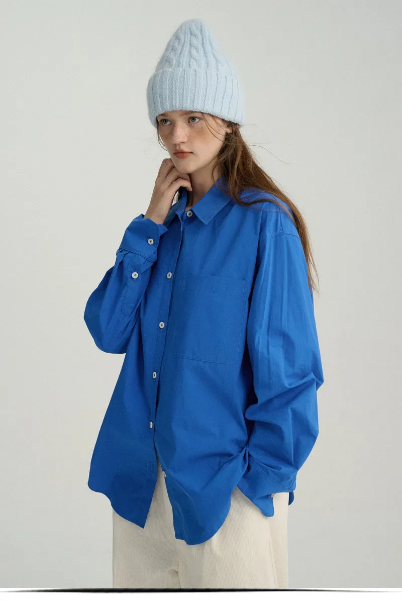 Double Placket Bright Color Shirt