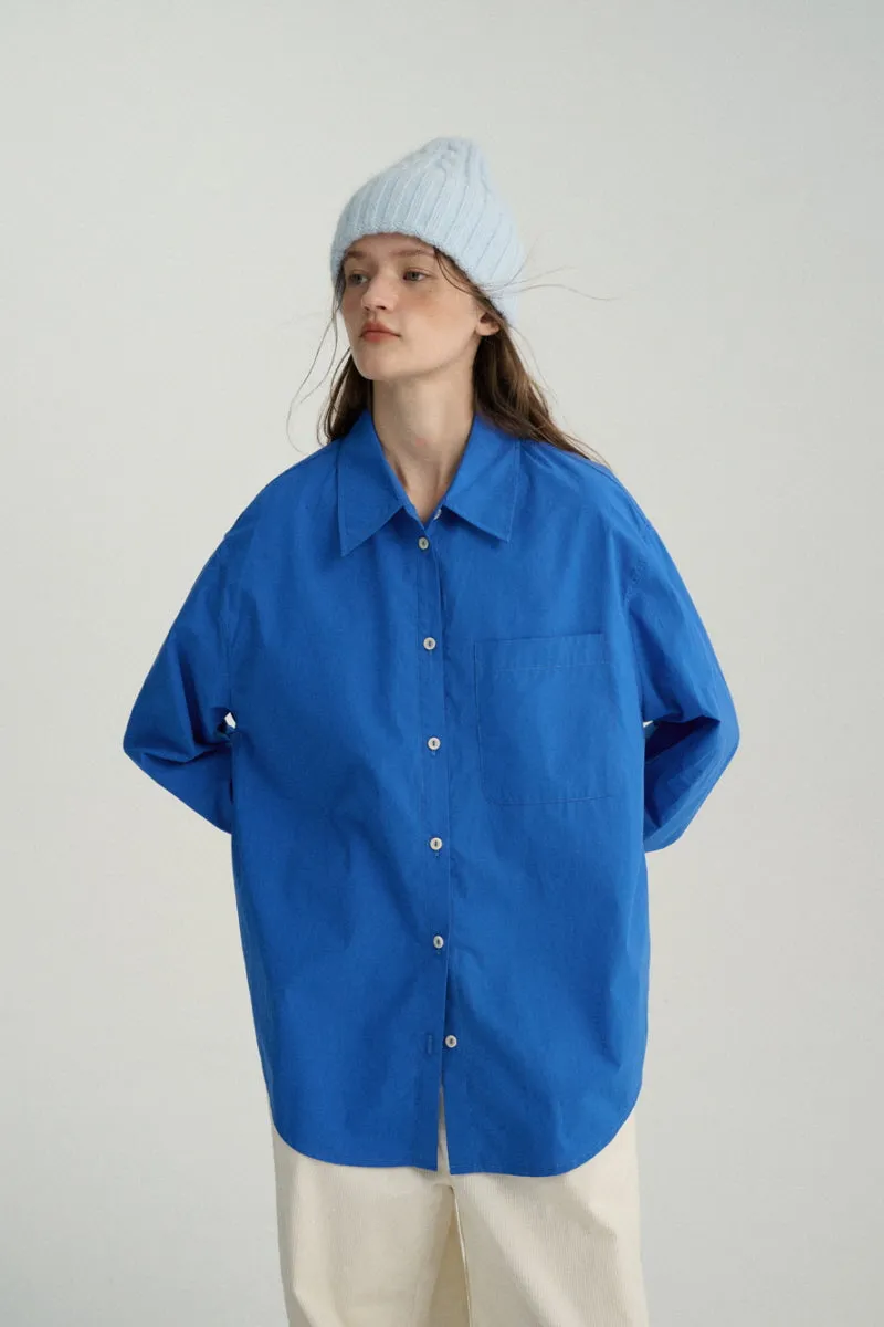 Double Placket Bright Color Shirt