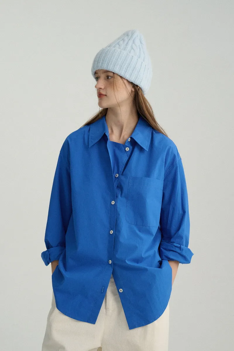 Double Placket Bright Color Shirt