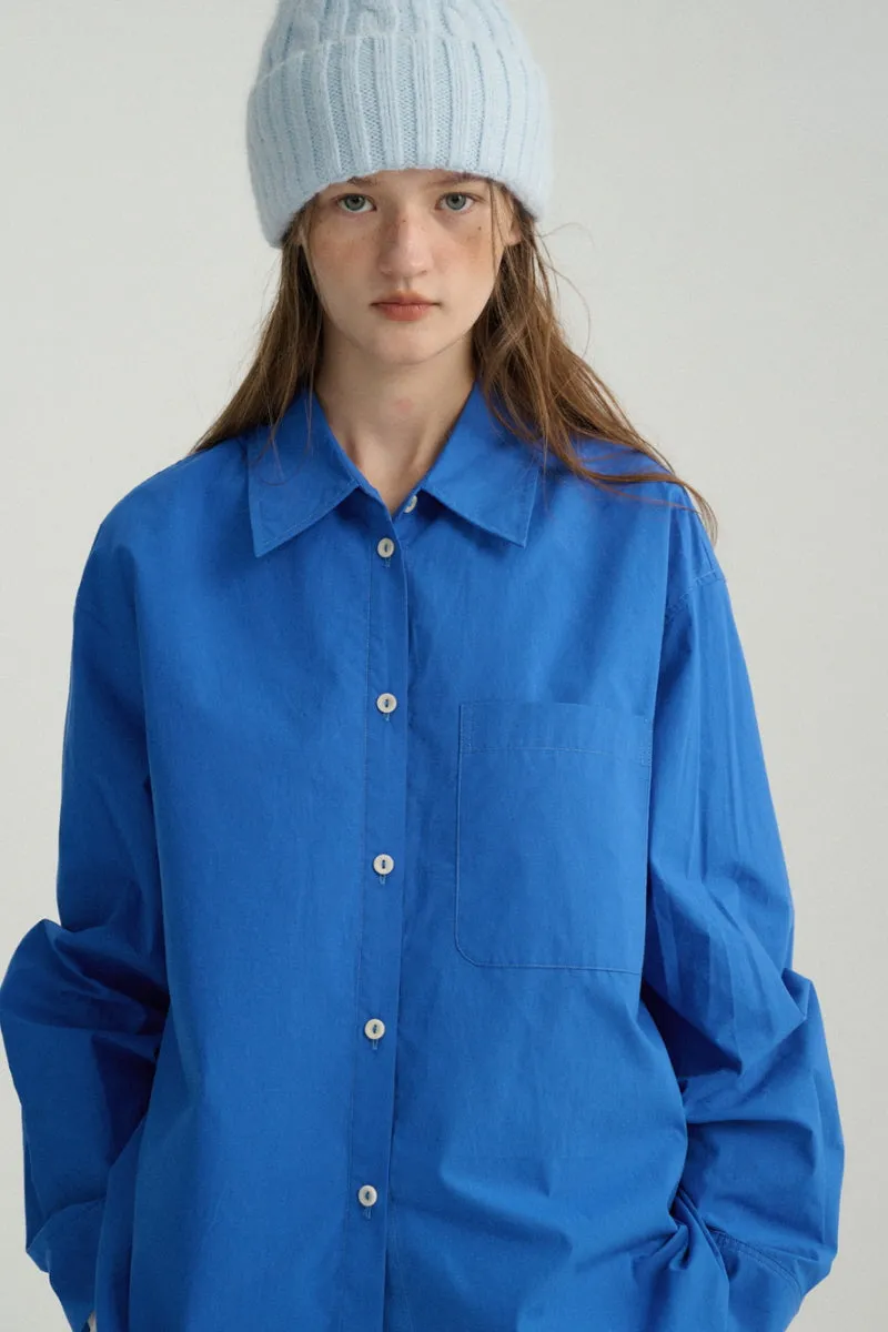 Double Placket Bright Color Shirt