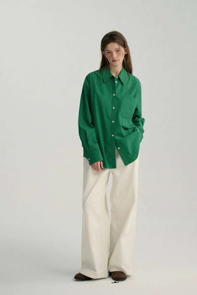 Double Placket Bright Color Shirt