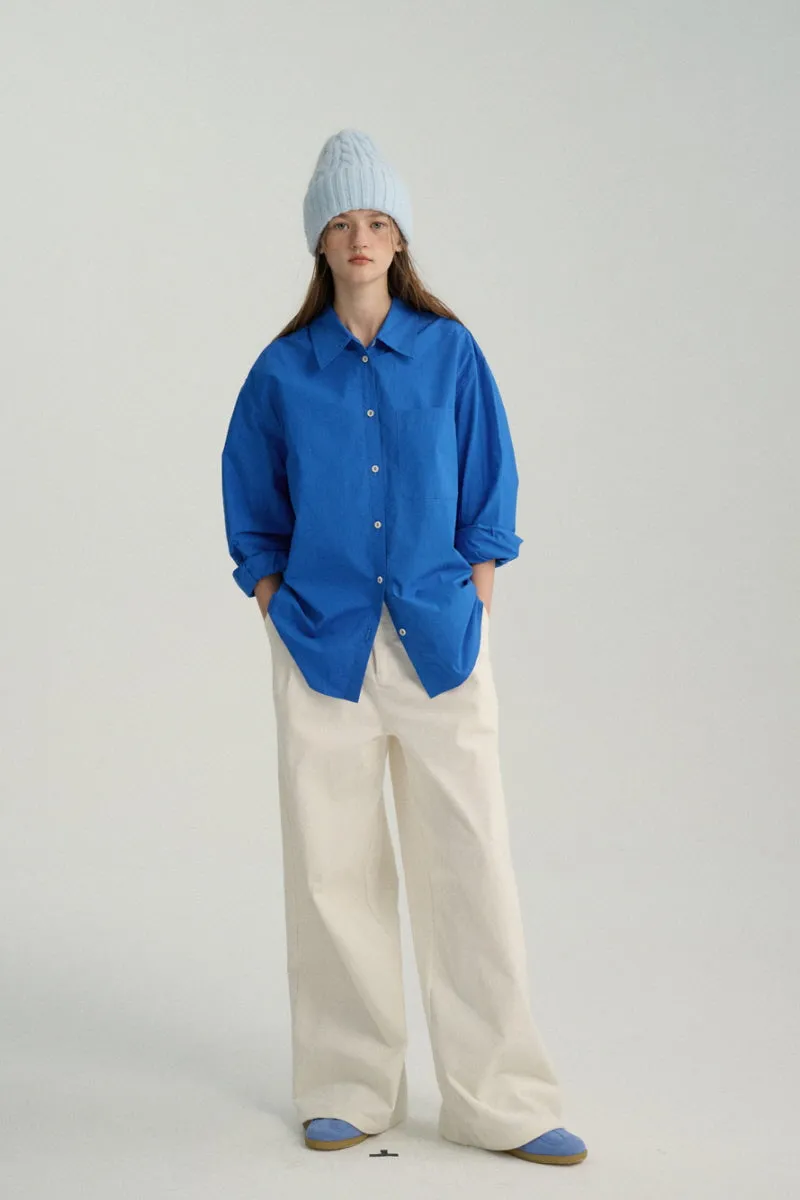 Double Placket Bright Color Shirt