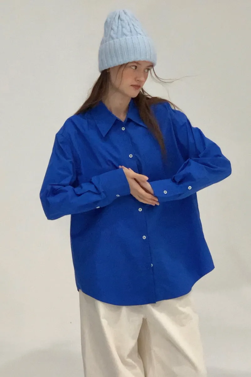 Double Placket Bright Color Shirt