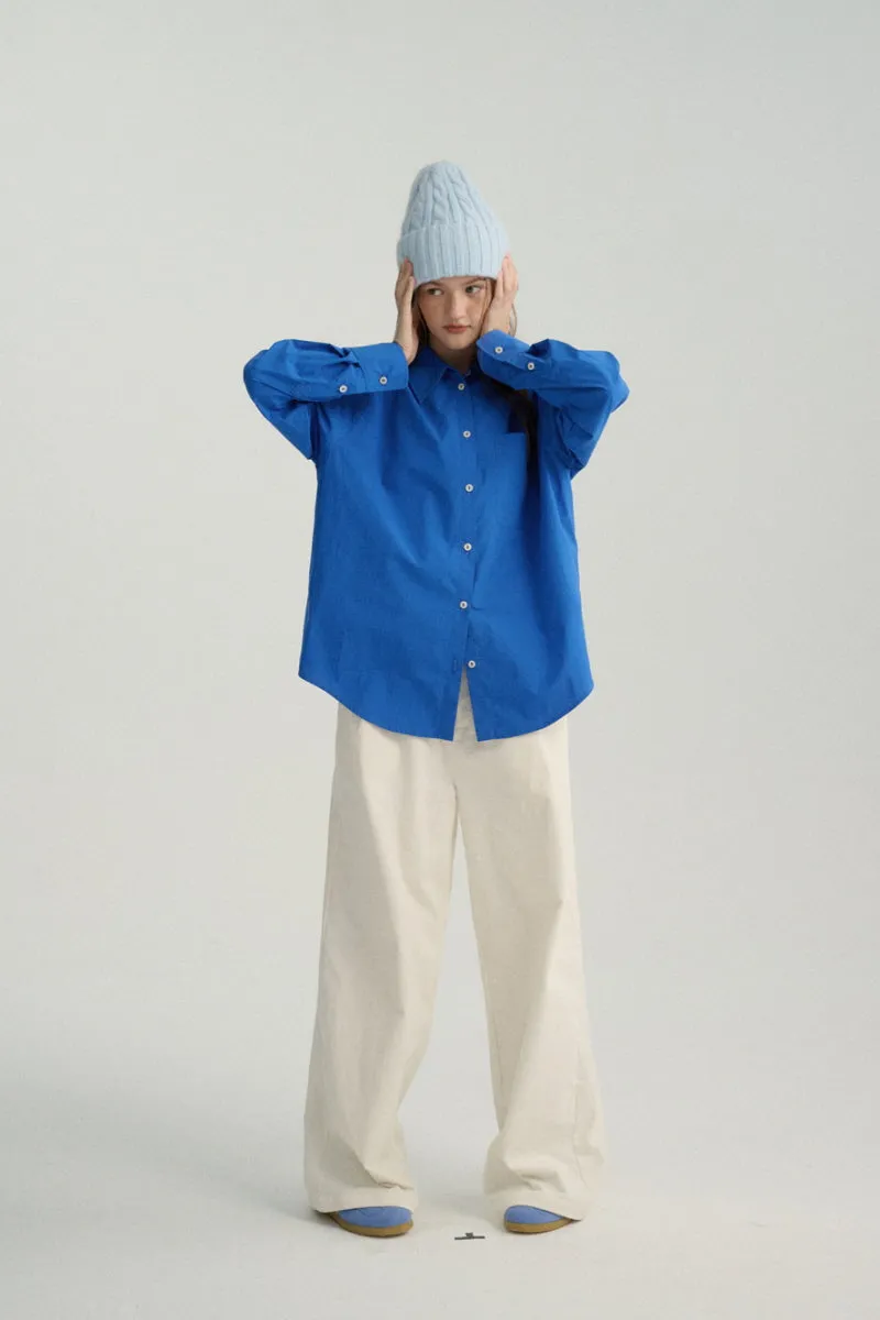 Double Placket Bright Color Shirt