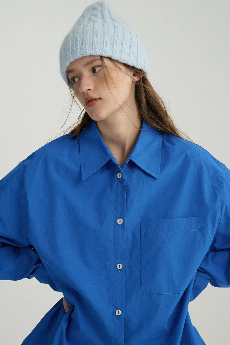 Double Placket Bright Color Shirt