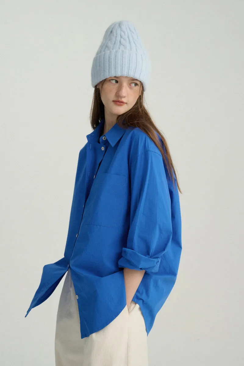 Double Placket Bright Color Shirt