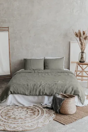 Duvet Cover and Pillowcases Set - Green