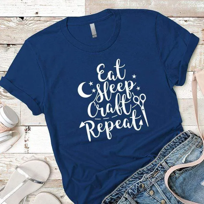 Eat Sleep Craft Premium Tees