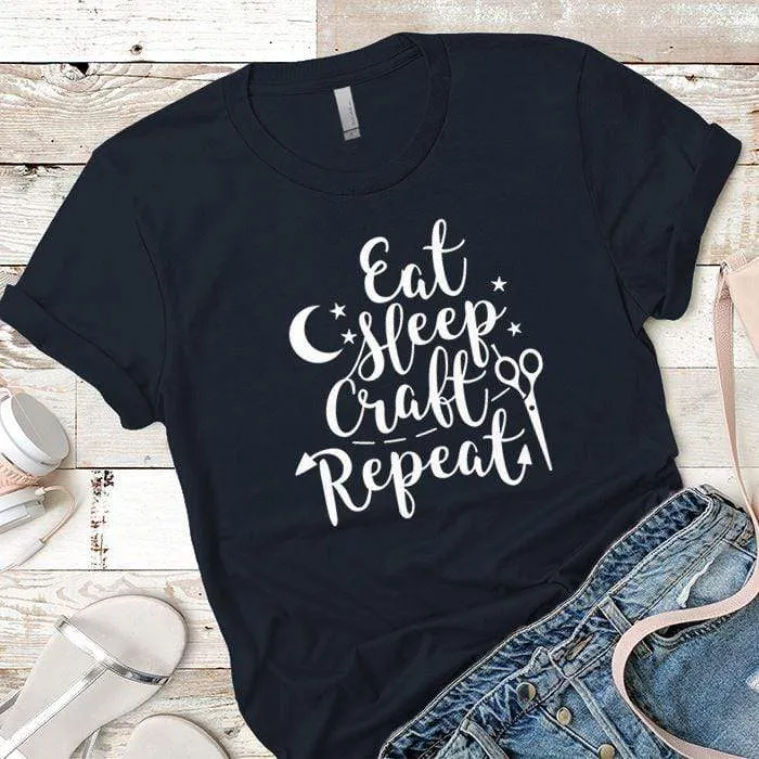 Eat Sleep Craft Premium Tees