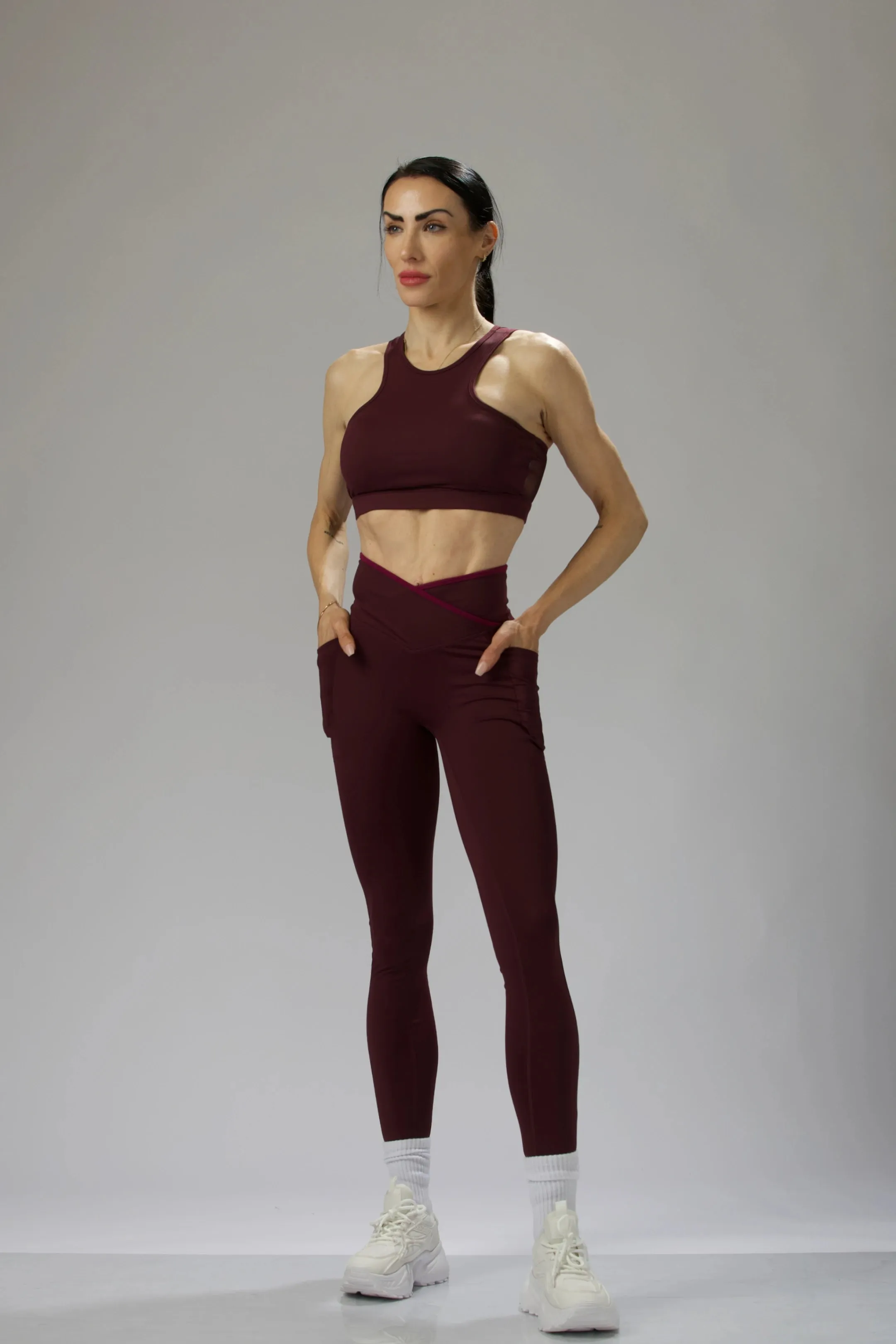 Elite Performance Mesh Cutout Sports Bra