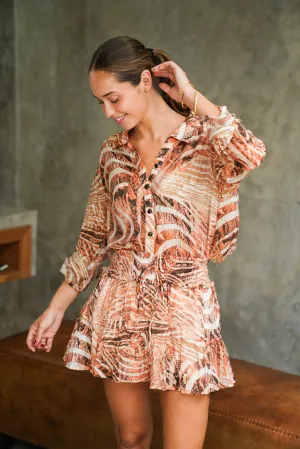ELLIOT Shirt (Earthy Swirls)