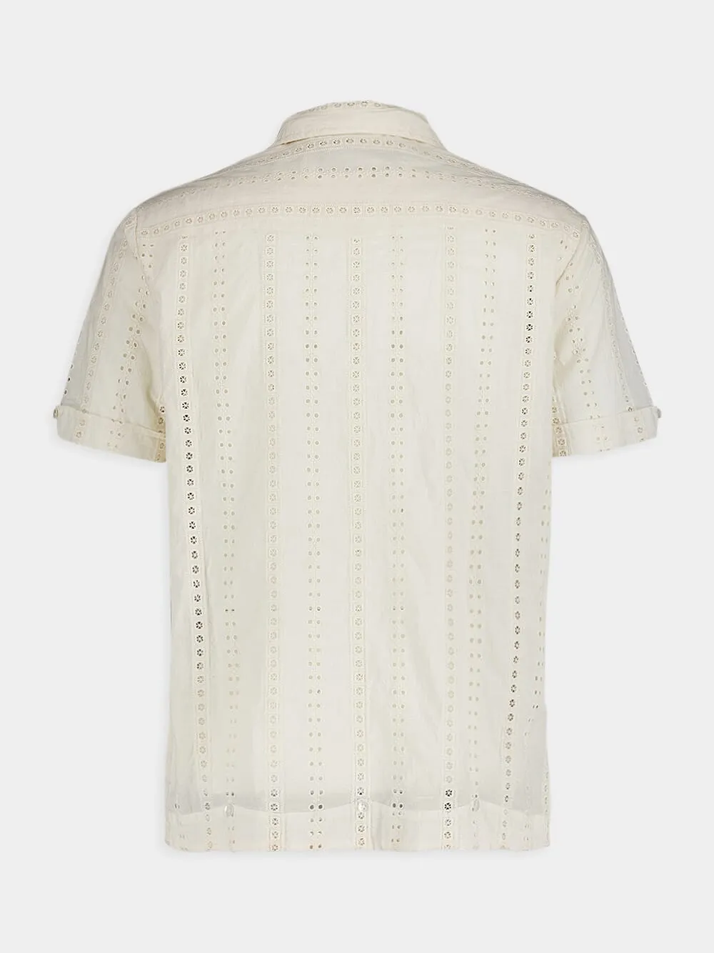 Embroidered Ivory Shirt