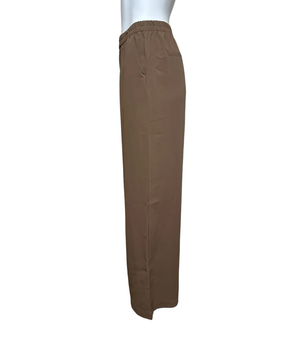 Espresso Elastic Waist Pants