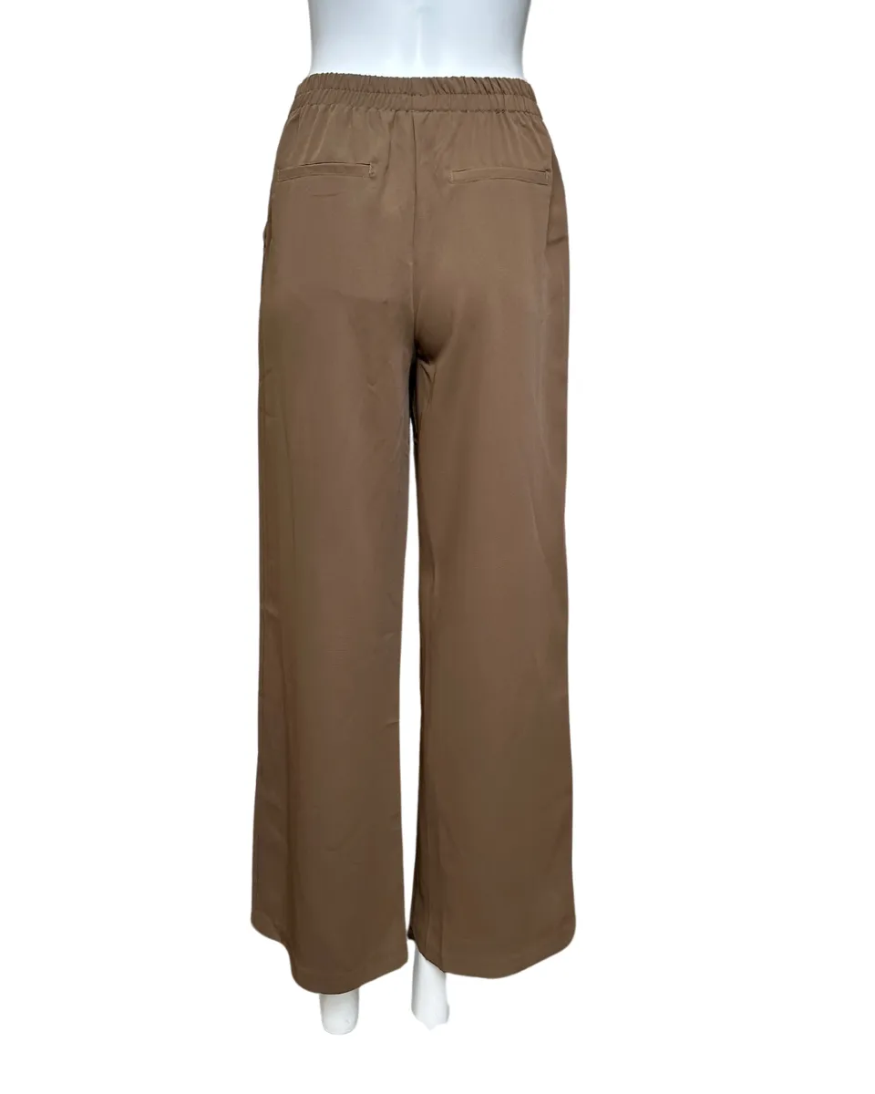 Espresso Elastic Waist Pants