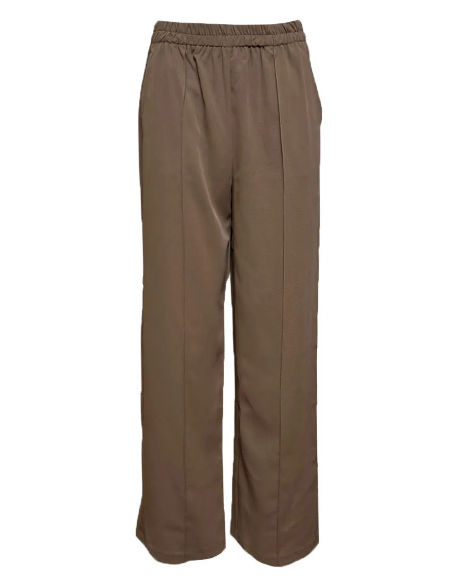Espresso Elastic Waist Pants