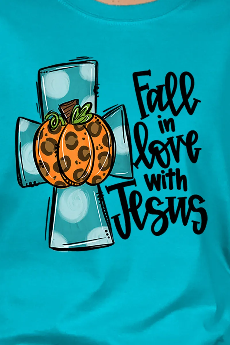 Fall In Love With Jesus Short Sleeve Relaxed Fit T-Shirt