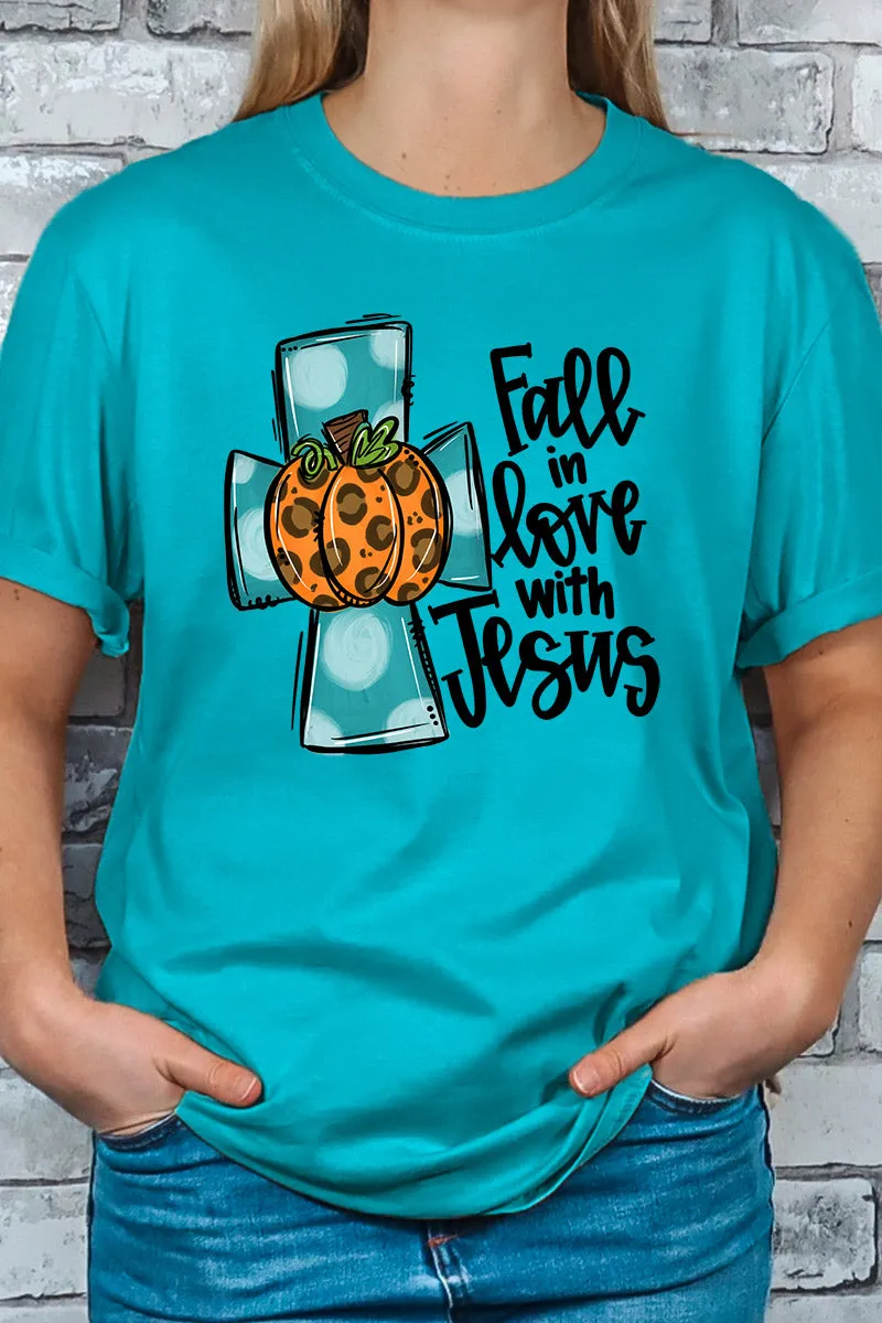Fall In Love With Jesus Short Sleeve Relaxed Fit T-Shirt