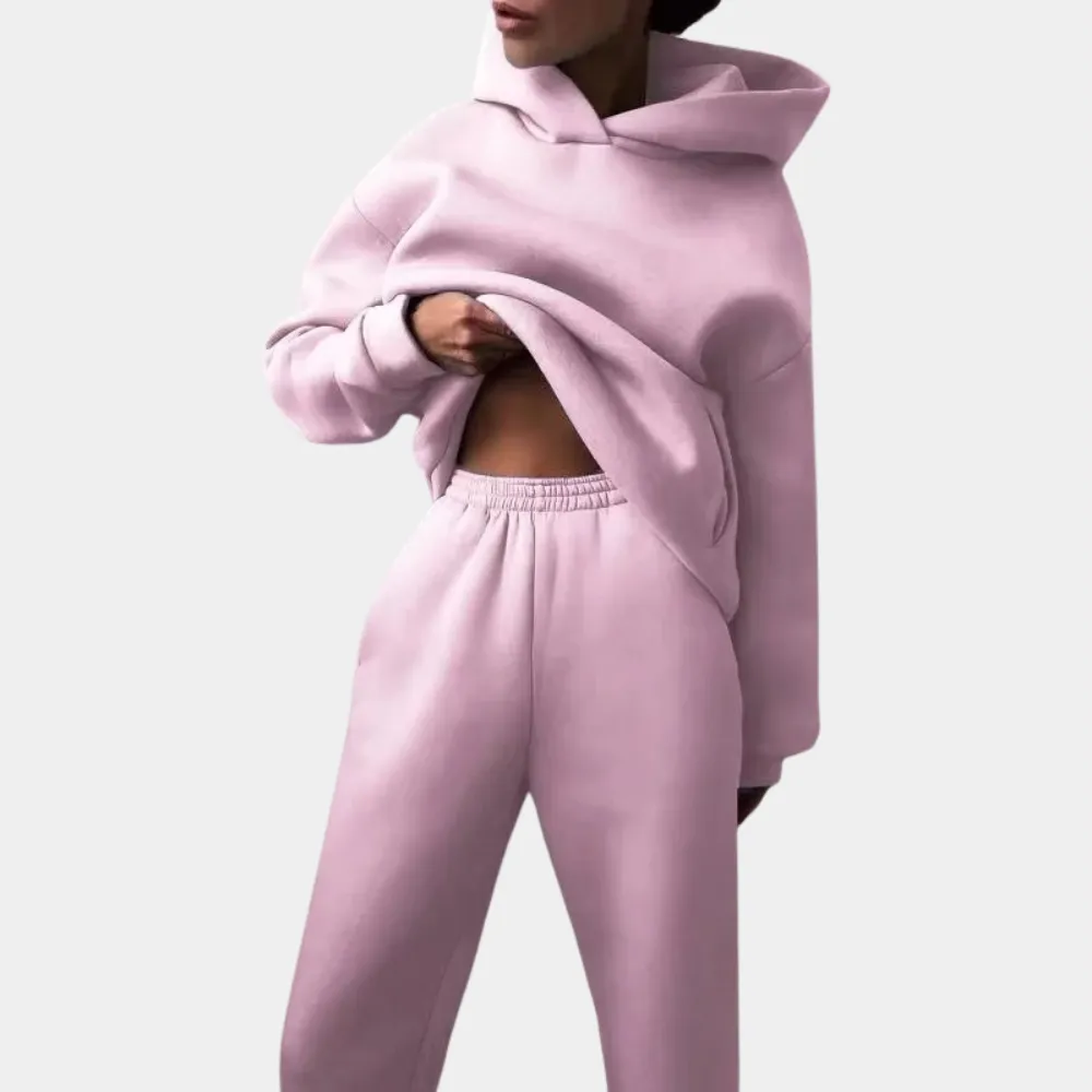 Fashionable Two-Piece Women's Tracksuit for Active Wear