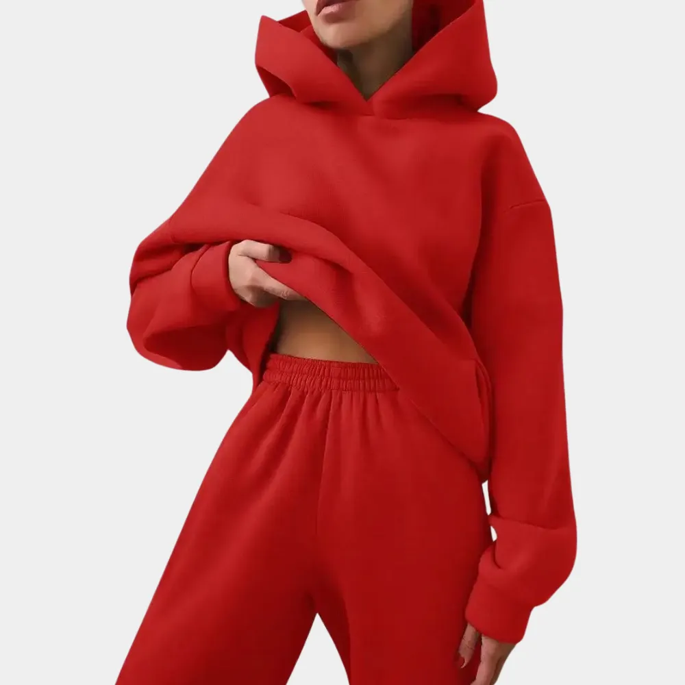 Fashionable Two-Piece Women's Tracksuit for Active Wear