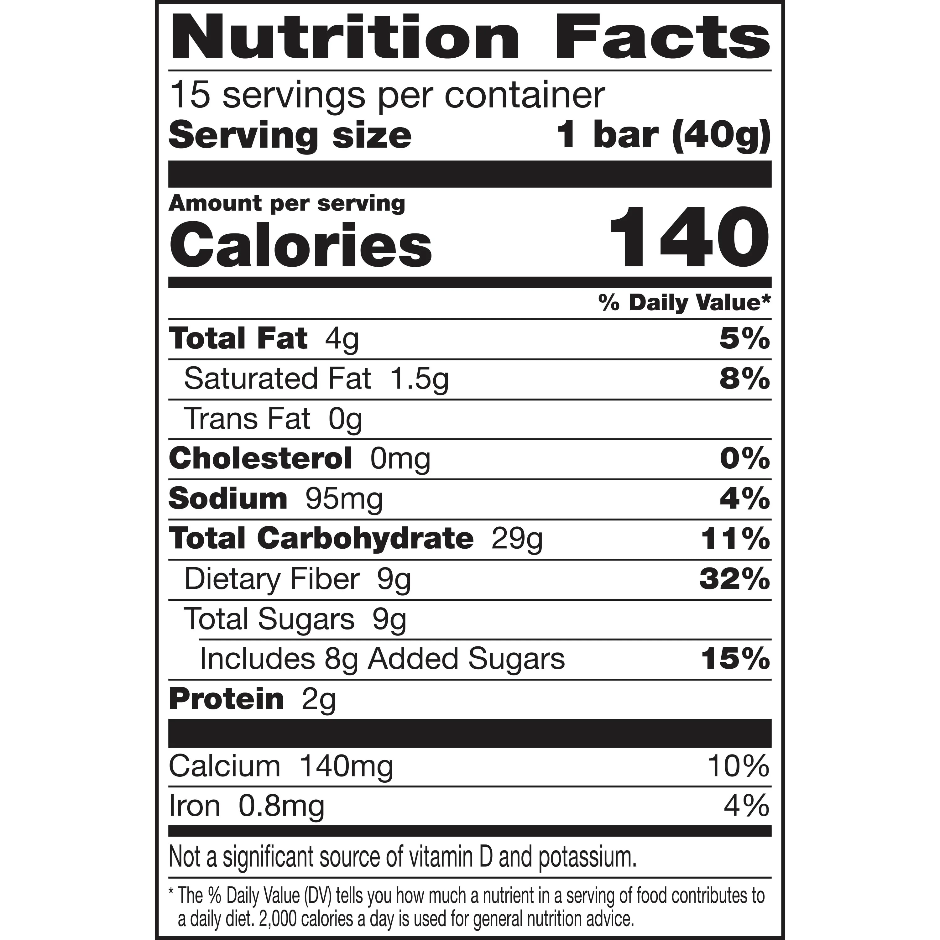 Fiber One Chewy Bars, Oats & Chocolate, Snacks, Mega Pack, 15 ct