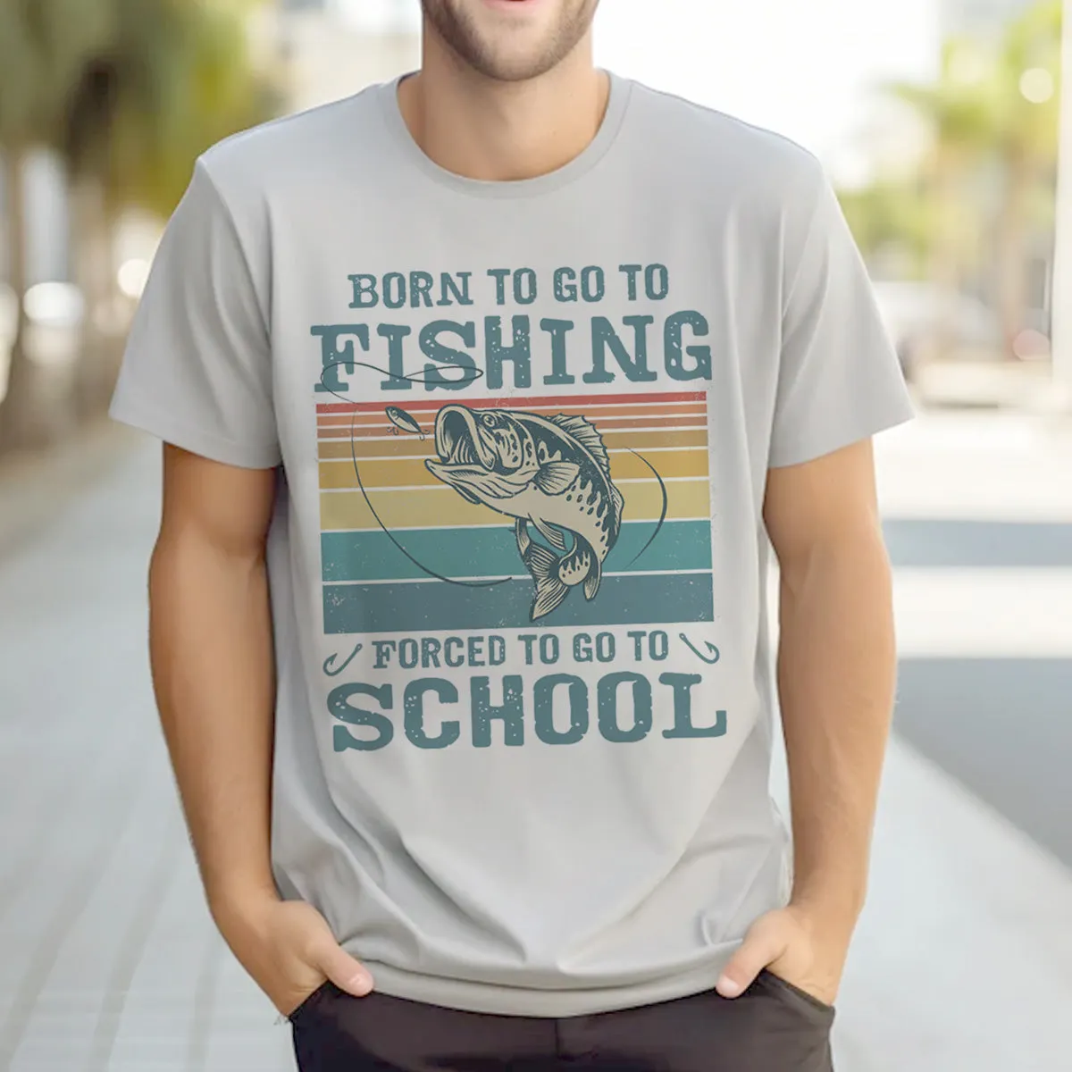 Fishing, Husband, Brothers, Dad, Boyfriend, Birthday, Father's Day, Funny T-Shirts, T-shirts For Men, Ice Grey, S