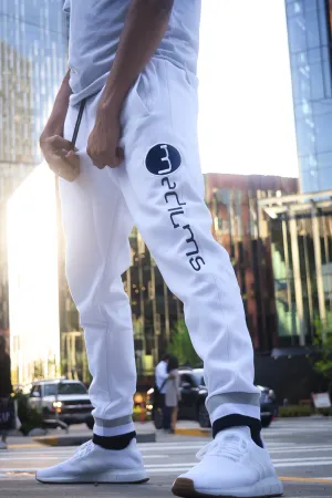 Fleece Joggers - White