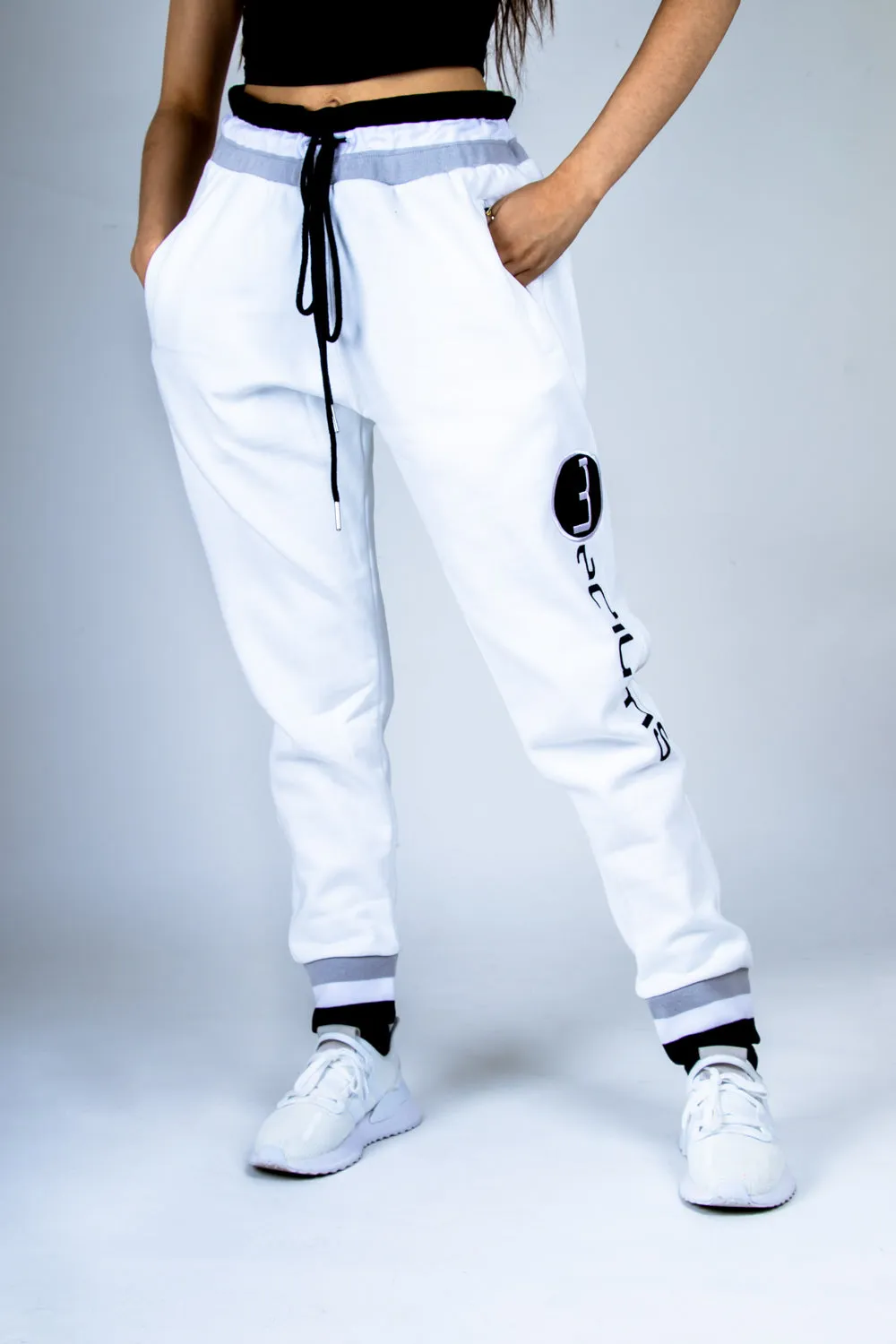 Fleece Joggers - White