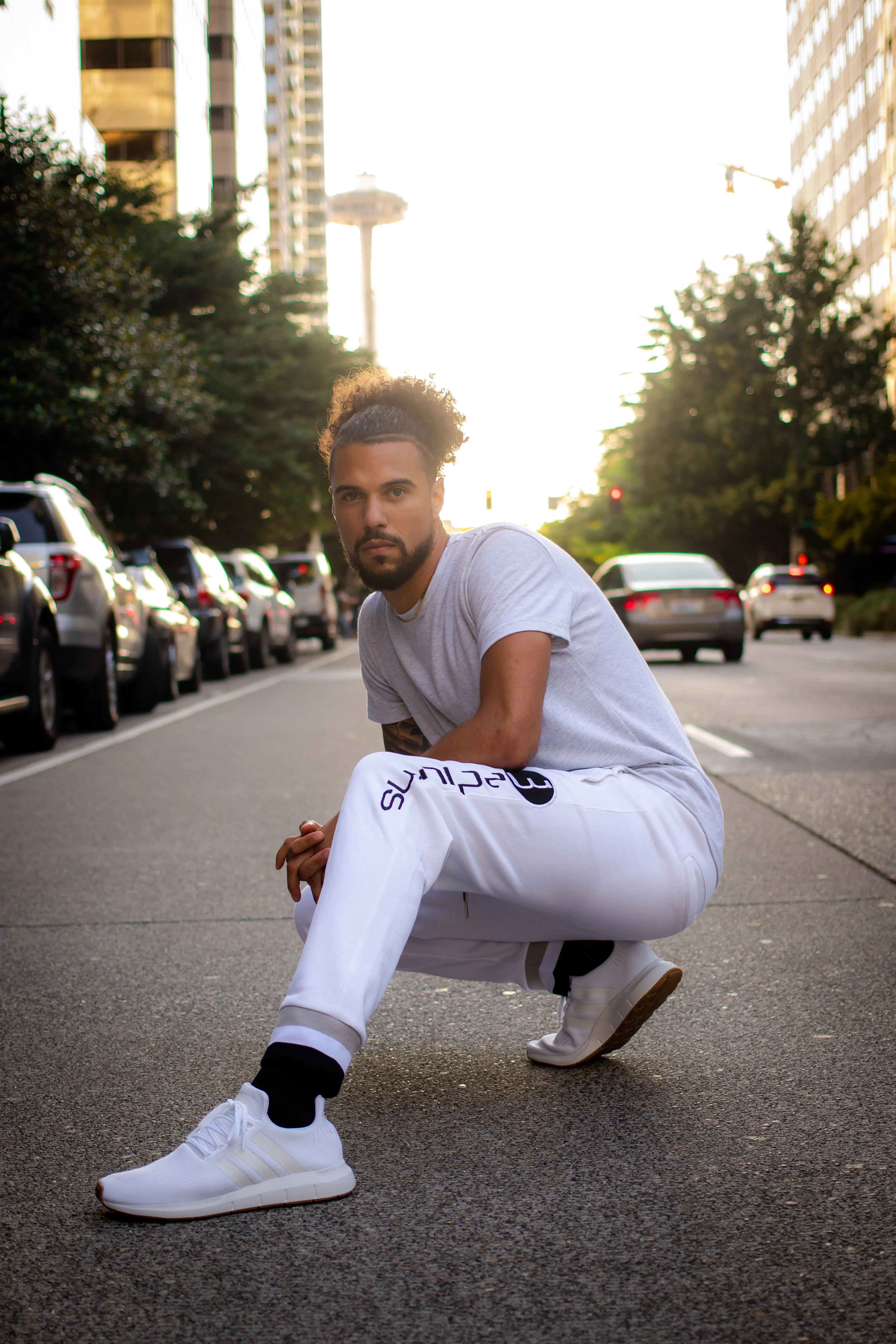 Fleece Joggers - White